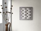 Checkerboard II | Tapestry in Wall Hangings by Morgan Hale. Item made of linen works with minimalism & mid century modern style