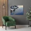 Blue Harbor 4608 | Prints in Paintings by Petra Trimmel. Item made of canvas with metal