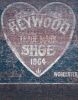 Mid-century heart signage, "Heywood Shoes" photography print | Photography by PappasBland. Item composed of paper in mid century modern or industrial style