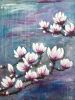 Magnolias | Oil And Acrylic Painting in Paintings by Elena Parau