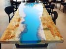 Epoxy Dining Table, Epoxy Resin Table, Epoxy Wood Table | Tables by Innovative Home Decors. Item made of wood works with country & farmhouse & art deco style