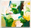 Wild Backyard | Oil And Acrylic Painting in Paintings by Michael Rich. Item made of canvas works with mid century modern & contemporary style