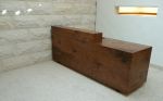 Reception Desk | Tables by stranger furniture | Hollywood & Highland in Los Angeles. Item composed of walnut