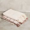Sea Shell White Hand Woven Cotton Textured  Throw | Linens & Bedding by Studio Variously. Item composed of cotton