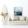 "Wind Kissed Shore" 🔴 | Oil And Acrylic Painting in Paintings by Darlene Watson Abstract Artist. Item made of canvas with synthetic