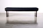 Sculptural Modern Oil Rubbed Bronze and Fabric Bench, Elia | Benches & Ottomans by Costantini Design