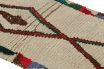 Vintage Azilal Moroccan Scatter rug with Red-Green Patterns | Area Rug in Rugs by Rug and Kilim