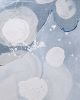 Light on Water | Mixed Media in Paintings by Joanna Cutri. Item composed of wood and canvas in minimalism or contemporary style