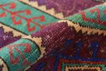 Vintage Oushak Rug in Violet Purple with Geometric Medallion | Area Rug in Rugs by Rug and Kilim