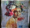 Blooming Mind | Oil And Acrylic Painting in Paintings by Julia Klimova | Hotel Bella Grace in Charleston. Item composed of canvas