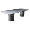 NAS Italian Arabescato Marble Dining Table | Tables by NO AGE FURNITURE STUDIO. Item made of marble
