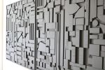 Brutalist Organic Wood Art | Mixed Media in Paintings by Blank Space Studios. Item composed of oak wood in mid century modern or art deco style