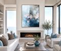 Strange Rains | Oil And Acrylic Painting in Paintings by Nicholas Kriefall. Item made of canvas works with contemporary & modern style