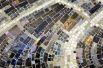 Transitions | Public Mosaics by Barbara Cooper | Paulina Station of the Brown Line, Chicago, IL in Chicago. Item made of brass & stone