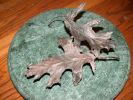 Leaf Bench | Public Sculptures by Jim Sardonis. Item composed of bronze