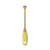 Heart Lagoon Yellow Painted Paddle - Decor Object | Wall Sculpture in Wall Hangings by Hualle. Item composed of wood compatible with eclectic & maximalism and art deco style