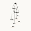 Emily V6 Pendant Light Oxid | Chandeliers by MOSS Objects. Item made of oak wood with steel works with contemporary & modern style