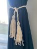 Boho Curtain tie backs, Curtain Decor | Curtains & Drapes by Got A Knot. Item made of cotton works with boho & contemporary style