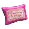 hand-embroidered needlepoint THANK HEAVEN FOR LITTLE GIRLS | Pillow in Pillows by Mommani Threads. Item composed of wool in contemporary or eclectic & maximalism style