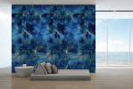 Sapphire Crystals Wallpaper Mural | Wall Treatments by MELISSA RENEE fieryfordeepblue  Art & Design. Item composed of paper in contemporary or eclectic & maximalism style