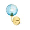 Ballroom The Wall Light Short | Sconces by Marie Burgos Design and Collection. Item made of brass with glass