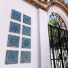 Set of 8 tiles outdoor wall art installation | Mosaic in Art & Wall Decor by GVEGA. Item composed of ceramic
