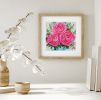 Bridal flowers painting canvas, Pink ranunculus art | Oil And Acrylic Painting in Paintings by Iryna Fedarava. Item made of canvas & synthetic compatible with minimalism and contemporary style