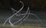 Duet in Stainless #5 | Public Sculptures by Dave Caudill. Item made of steel