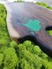Live Edge Wood & Resin Cutting Board | Serving Board in Serveware by Carlberg Design. Item made of walnut compatible with minimalism style