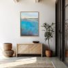 Silver Sands | Oil And Acrylic Painting in Paintings by Victoria Primicias. Item made of wood with canvas works with minimalism & contemporary style