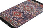 Rug & Kilim’s Tribal Rug in Blue and Red with Primitivist | Area Rug in Rugs by Rug and Kilim