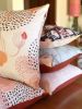 Terracotta coral rust and blush cushion cover, etc. | Pillows by Tribe & Temple. Item made of cotton with fiber