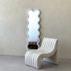 Hvyli 14 - Narrow Wavy Mirror | Decorative Objects by oitoproducts. Item composed of wood & glass compatible with minimalism and contemporary style