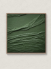 Green Sculptural Wall Art | Mixed Media in Paintings by Serge Bereziak. Item composed of canvas compatible with boho and minimalism style