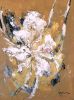 Botanical Essence: Orchid VI | Oil And Acrylic Painting in Paintings by Dorothy Fagan Fine Arts. Item made of canvas works with minimalism & mid century modern style
