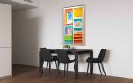 Canvas on Canvas CC4830 A | Mixed Media in Paintings by Michael Denny Art, LLC. Item compatible with contemporary and art deco style