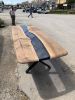 Epoxy Table Top, Walnut River Resin Table, Wood Dining Tabe | Dining Table in Tables by Tinella Wood. Item made of wood compatible with minimalism and contemporary style