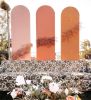 Palette Installation w/ Color Matched Gypsophila florals | Sculptures by Tiffany Lusteg. Item composed of wood