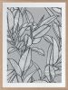 Rubbery Leaf Design - 1 & 2 - Grey - Framed Art | Prints by Patricia Braune. Item composed of canvas & paper