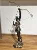 Diana god Bust all hand made in Europe | Furniture by ultimate European. Item made of metal works with mid century modern & country & farmhouse style