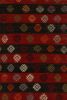 1940s Vintage Turkish Kilim in Red, BLack and White | Area Rug in Rugs by Rug and Kilim