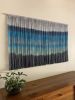 REEF Coastal Blue Textile Wall Hanging | Tapestry in Wall Hangings by Wallflowers Hanging Art. Item made of fiber works with boho & mid century modern style