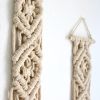 Diamond Tassel | Macrame Wall Hanging in Wall Hangings by YASHI DESIGNS. Item made of birch wood with cotton works with boho & country & farmhouse style