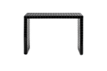 Short Console Table, Black | Desk in Tables by IKON KØBENHAVN. Item composed of wood and ceramic in minimalism or industrial style