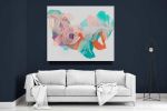 Abstract Flora : After Hildegard 52X45 | Mixed Media by Marta Spendowska | Marta Spendowska LLC in Portsmouth. Item composed of canvas