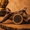 Handcrafted Kalachakra Thangka Art Ornament | Decorative Objects by Dynasty Artisan. Item composed of metal in contemporary or eclectic & maximalism style