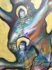 Sky World: Visions of Spiritual Bliss, acrylic on canvas | Oil And Acrylic Painting in Paintings by Lena Kolambet. Item composed of canvas compatible with contemporary style