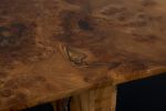Cross Grain Burr Elm Table with Inverted Live Edge Legs. | Dining Table in Tables by Jonathan Field. Item composed of wood