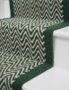 Handwoven Woolen Green Runner Rug | Rugs by Evergreen Carpets. Item made of wool works with boho & minimalism style