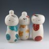 Kokeshi-Inspired Ceramic Dolls in Porcelain | Sculptures by Jennifer Fujimoto | Saltstone Ceramics in Seattle. Item composed of ceramic